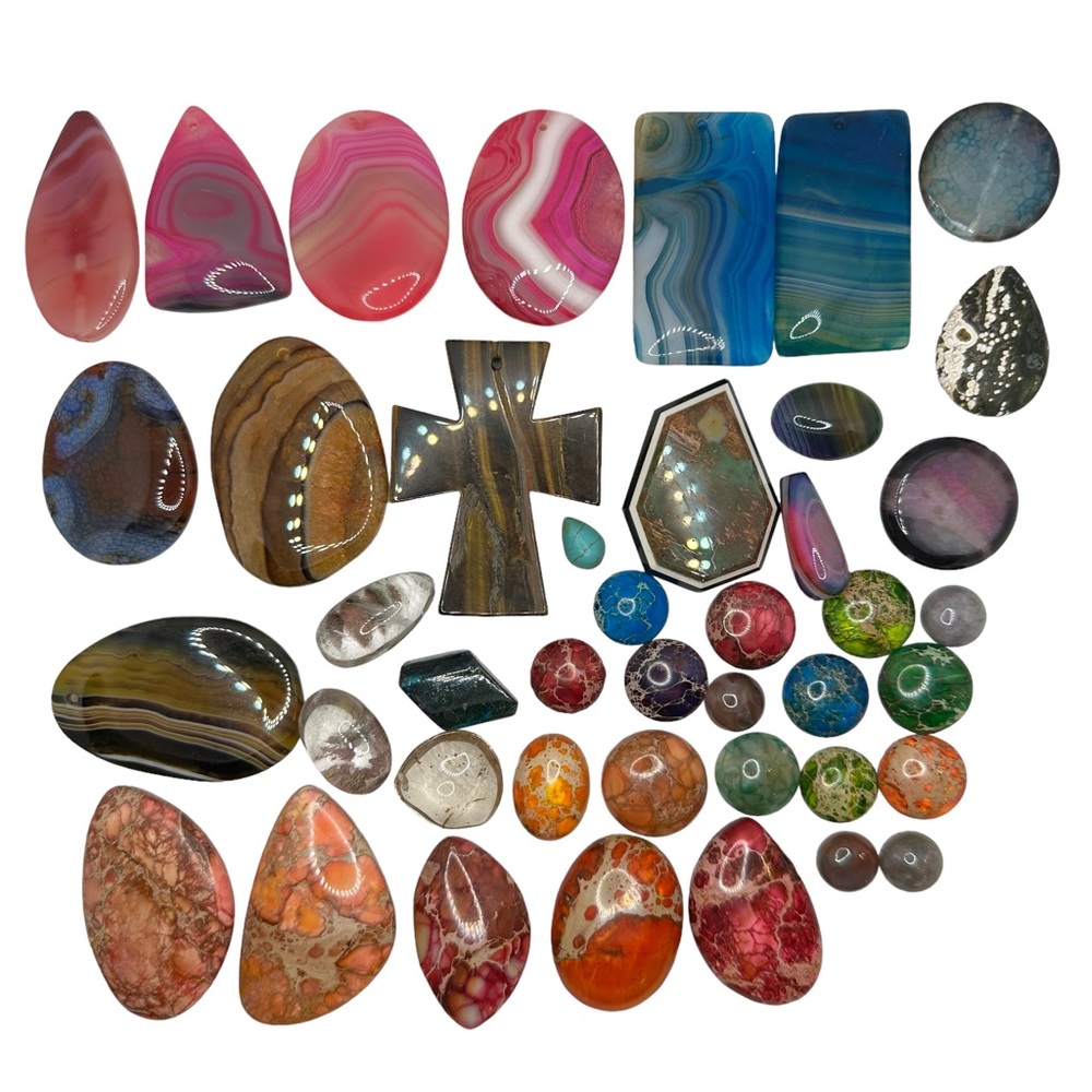 Agate and other natural stones for jewelry making